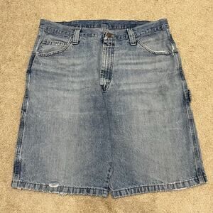 Wrangler Carpenter Distressed Workwear Light Jorts 36W